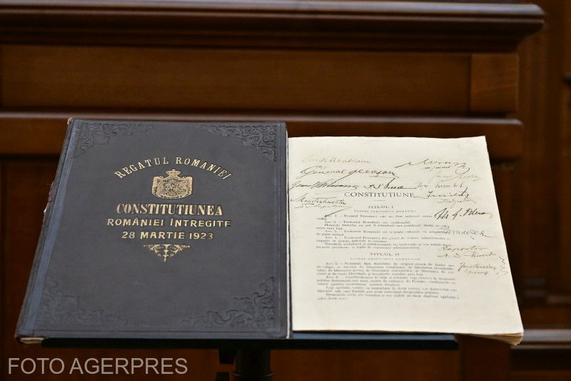 Az 1923-as alaptörvény | Fotó: Agerpres