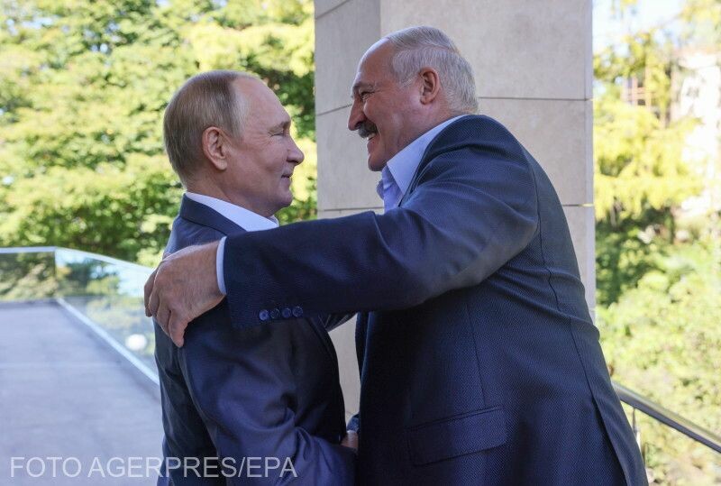 Putyin és Lukasenka   