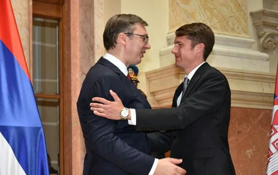 Aleksandar Vučić szerb elnök és Pásztor Bálint l Fotó: Szabad Magyar Szó/Marijana Vučić)