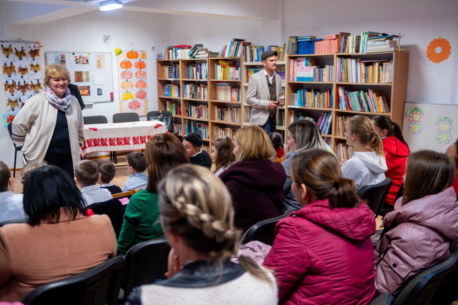 Szili Katalin megköszönte a szülőknek, hogy a magyar nyelvű oktatást választották gyerekeik számára Fotó: MTI