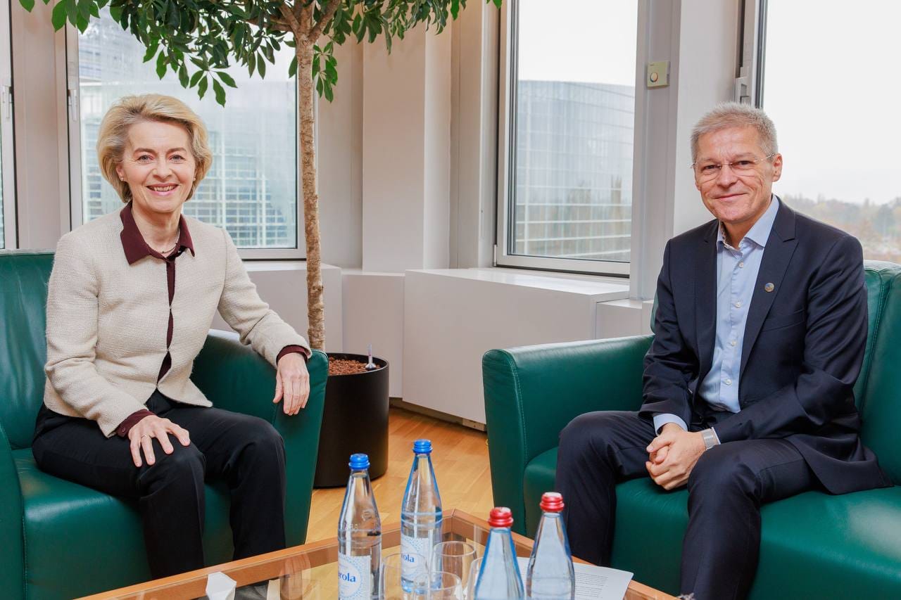 Ursula von der Leyen európai bizottsági elnök és Dacian Cioloș Strasbourgban Fotó: Dacian Cioloș Facebook oldala