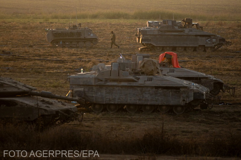 Az izraeli hadsereg egyelőre a Gázai övezetre koncentrál | Fotó: Agerpres/EPA