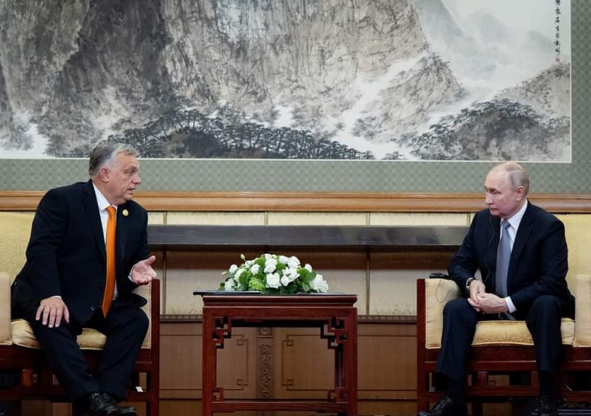 Pekingben találkozott Orbán Viktor és Vlagyimir Putyin Fotó: Orbán Viktor Facebook oldala