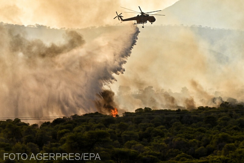 Erdőtűz júliusban | Fotók: Agerpres/EPA