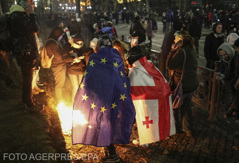 A választások óta tüntetnek | Fotó: Agerpres/EPA