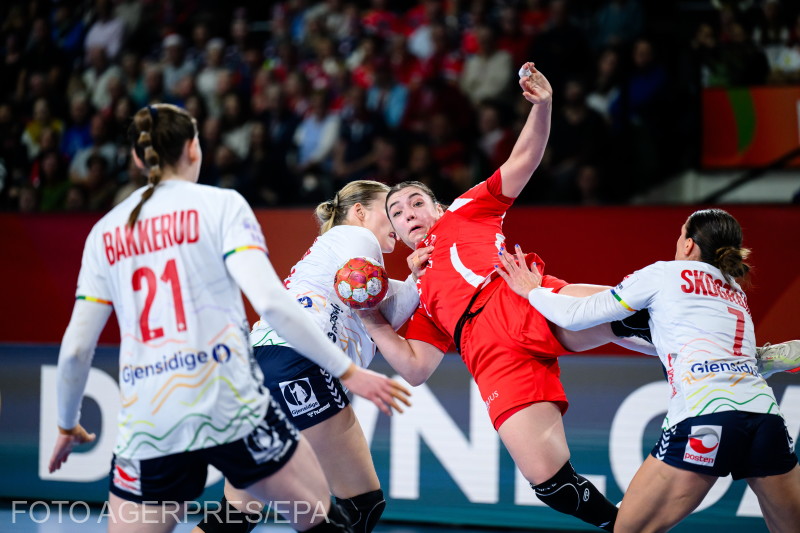 Vámos Petráék nem bírtak az olimpiai bajnok norvégokkal | Fotó: Agerpres/EPA