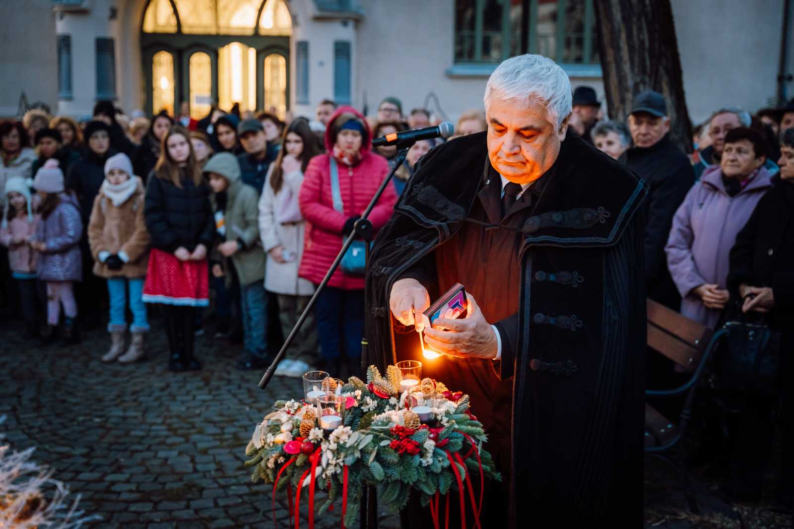 Nagy László nyugalmazott unitárius lelkipásztor mondott áldást | Fotó: Soós Zoltán Facebook oldala