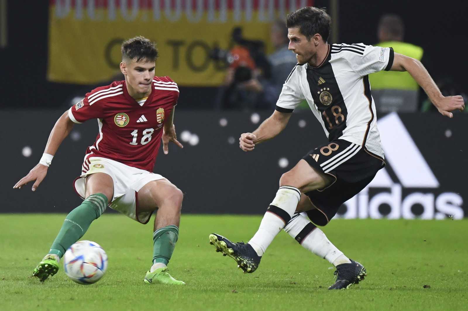 Magyarország 2022-ben 1-0-ra győzte le idegenben a németeket a Nemzetek Ligájában | Fotó: MTI/Illyés Tibor