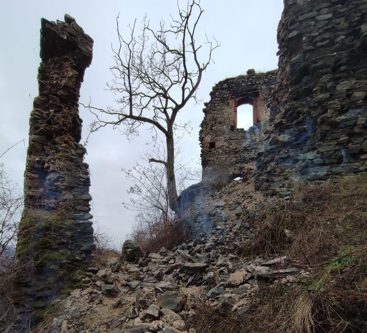 Múlt héten kiderült, hogy a közelmúltban ledőlt a vár egyik fala Fotó: Ionel Bulbuc Facebook oldala