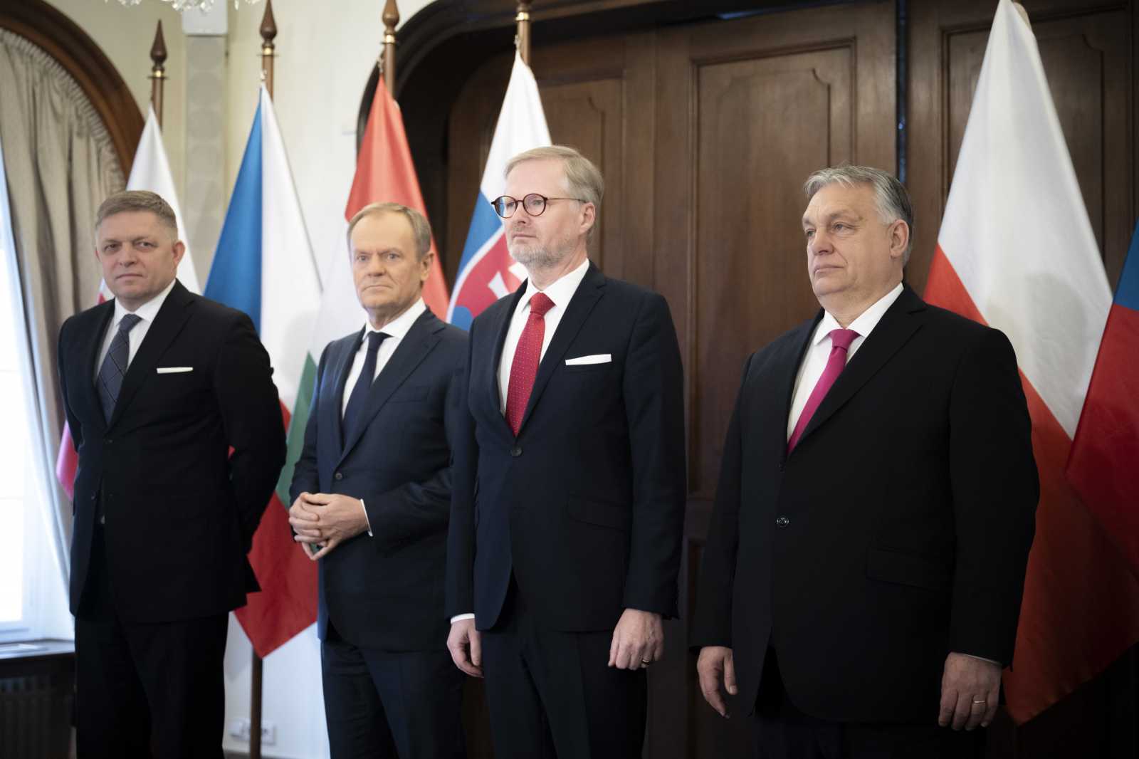 A négy miniszterelnök szerint érdemes folytatni a V4-es együttműködést Fotó: MTI