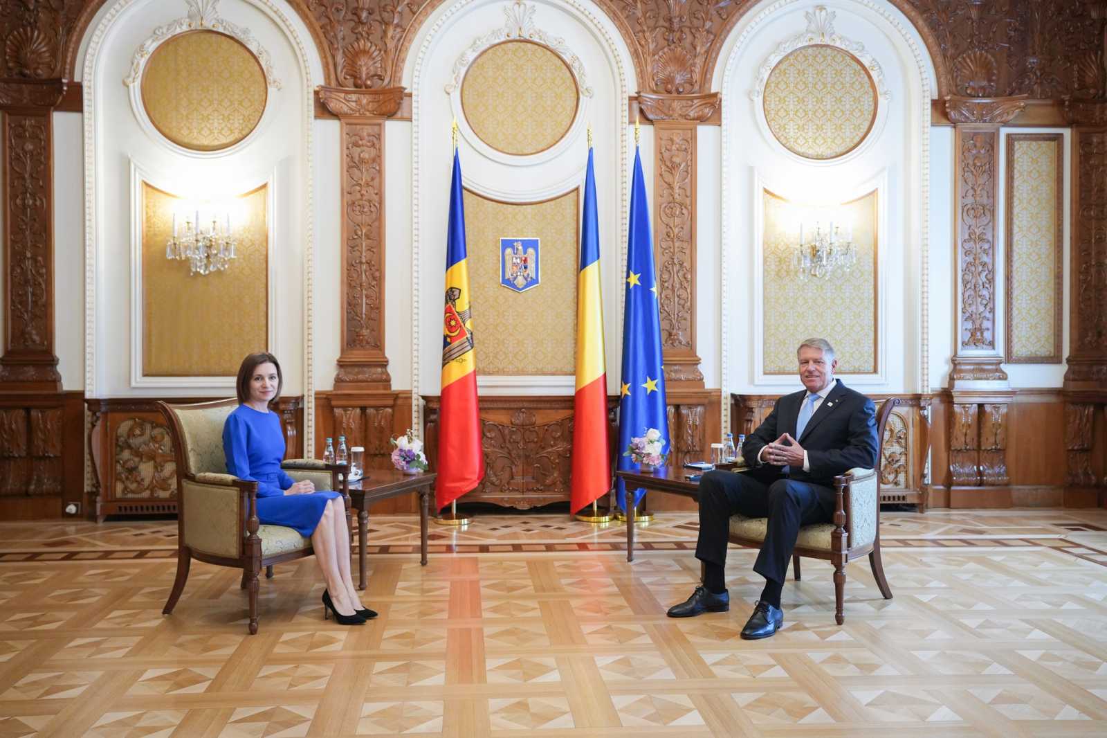 Maia Sandu moldovai és Klaus Iohannis román államfő Fotó: Maia Sandu Facebook oldala 