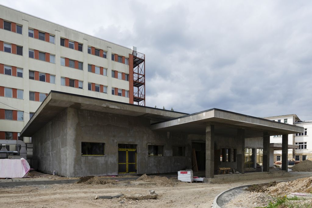 Sepsiszentgyörgyi kórházi építkezés | Fotó: Zsigmond István 