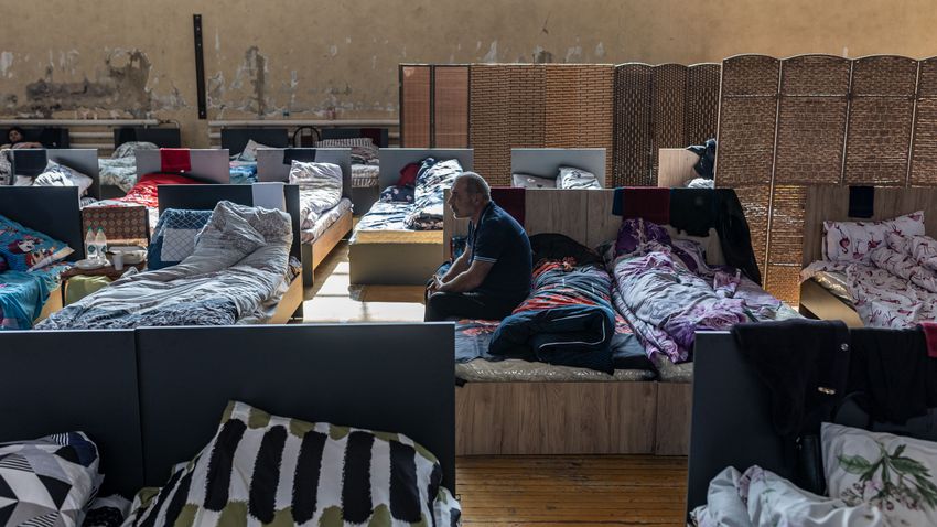 Jereváni menekülttábor l Fotó: Magyar Nemzet/Getty Images