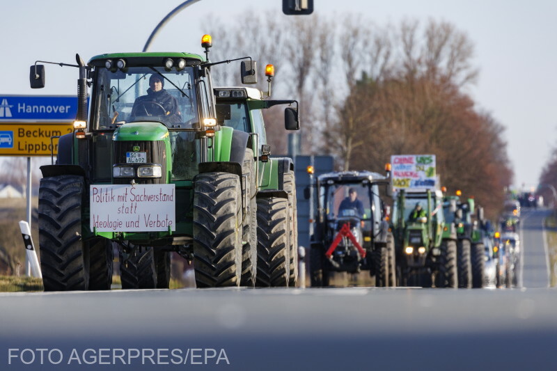 Berlinbe vonultak a gazdák Fotó: Agerpres 