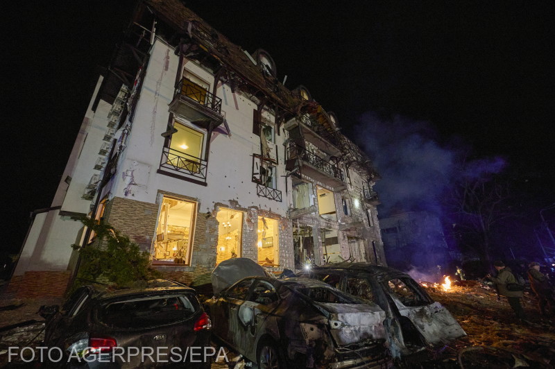 Egy korábbi orosz támadás célpontja Harkivban Fotó: Agerpres 