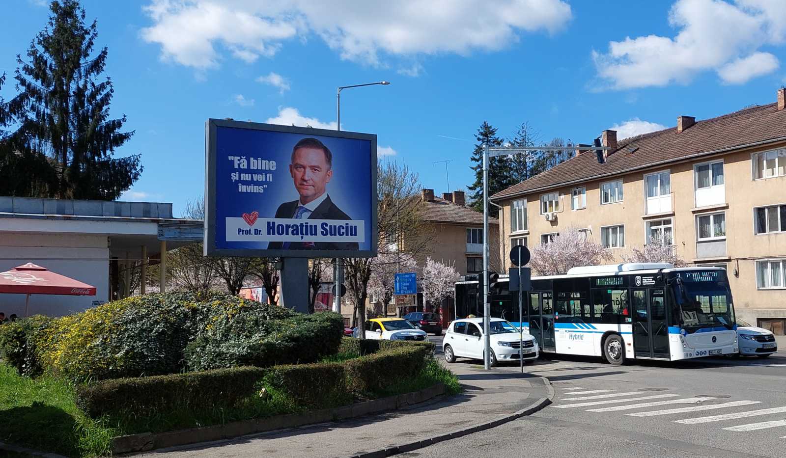 Horațiu Suciu kampánya már elkezdődött Marosvásáhelyen Fotó: Pataky István