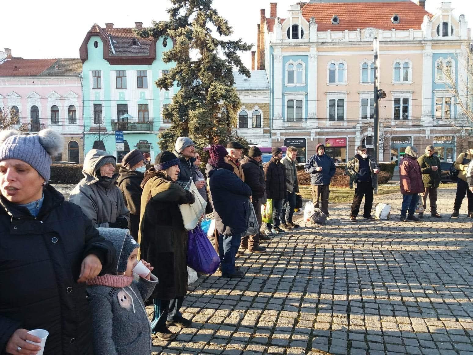 Kolozsvári ételosztás/Fotó: Solidaris Egyesület