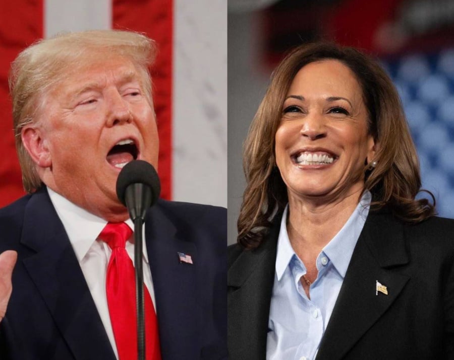 Forrás: Donald Trump és Kamala Harris Facebook oldala