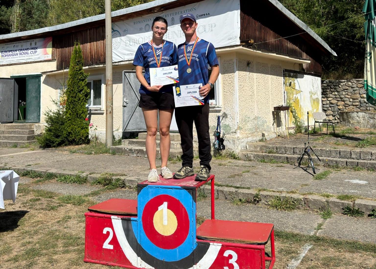 Fecioru Ilinca Andrea és Móréh Tamás | Fotó: Facebook/Marosvásárhelyi VSK