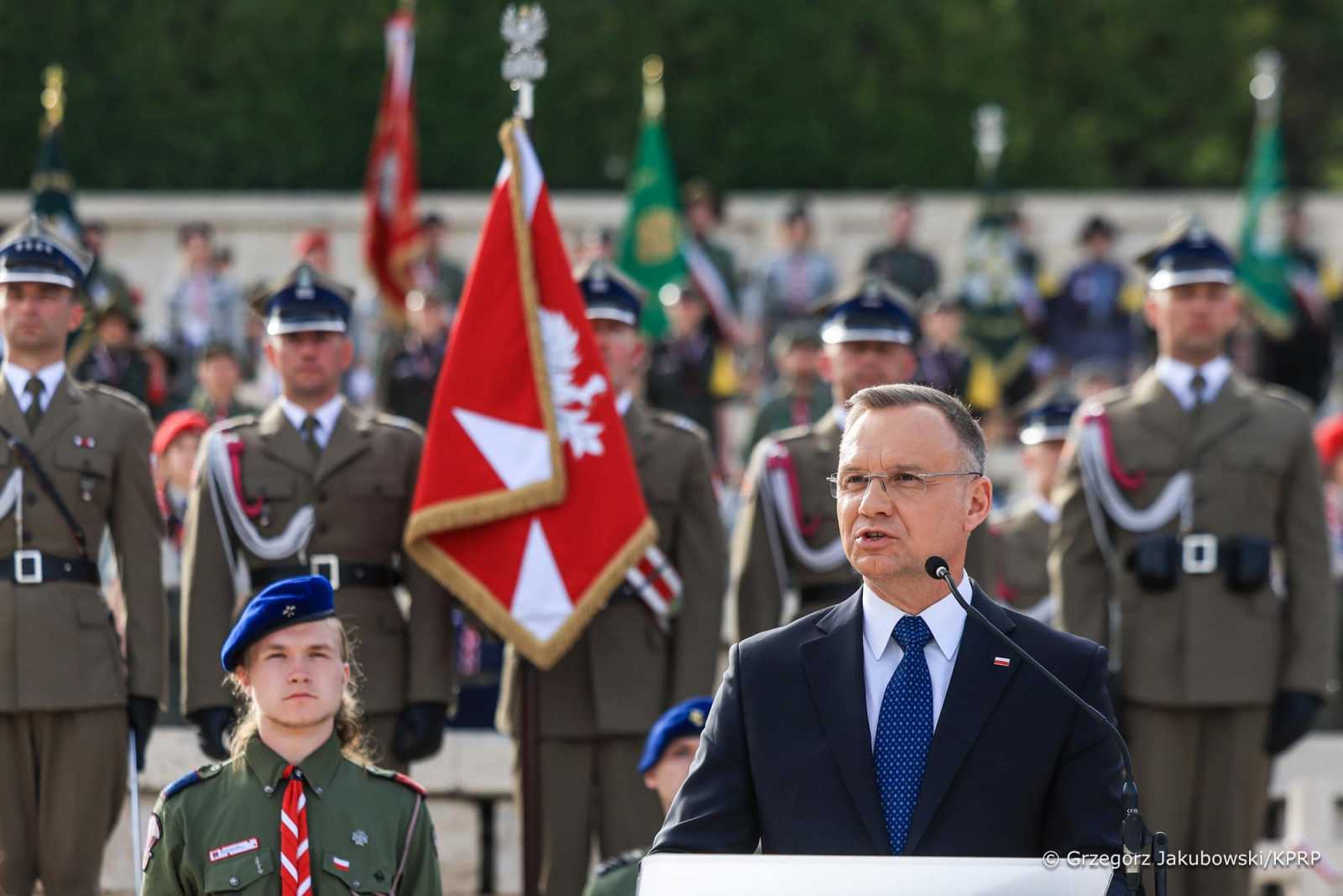 Andrzej Duda példaként nevezte a lengyel ügyész januári leváltását, amely az államfő írásos jóváhagyása nélkül történt Fotó: Andrzej Duda Facebook oldala