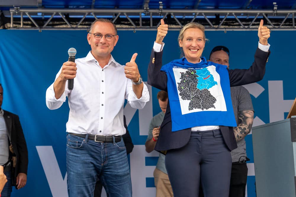 Tino Chrupalla és Alice Weidel, az Afd társelnökei | Fotó: Facebook/Tino Chrupalla