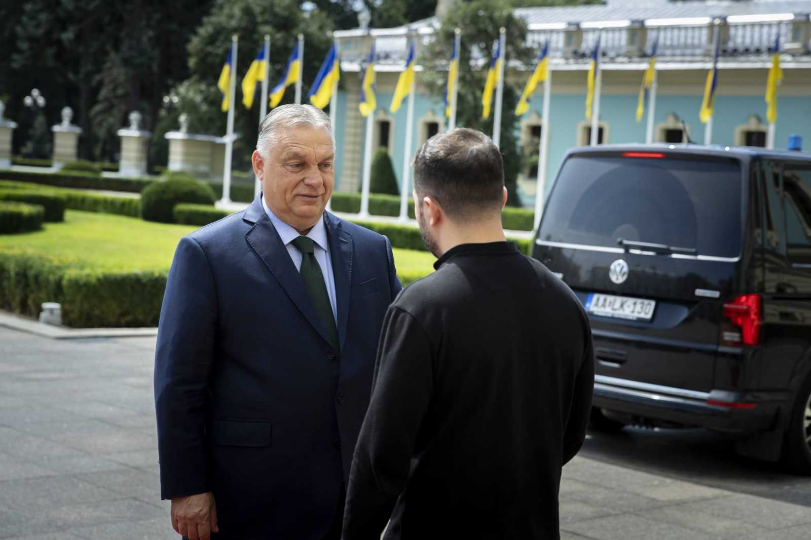 Orbán és Zelenszkij Kijevben Fotó: MTI
