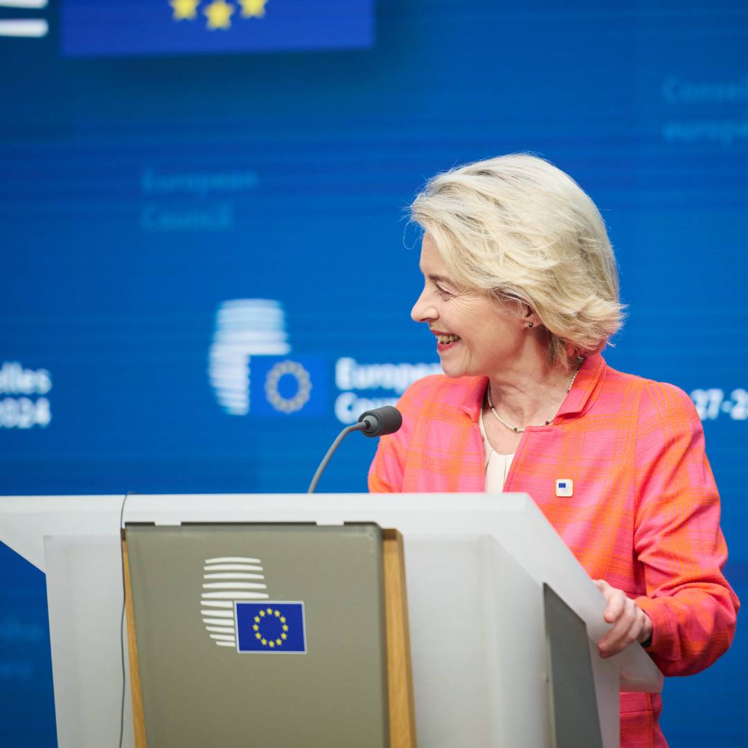 Ursula von der Leyen elkeseredetten kampányol a szavazatokért Fotó: az Európai Bizottság Facebook oldala