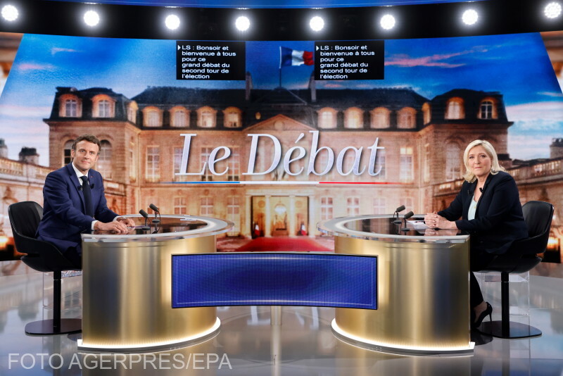 Régi riválisok: Emmanuel Macron és Marine Le Pen | Archív fotó: Agerpres 