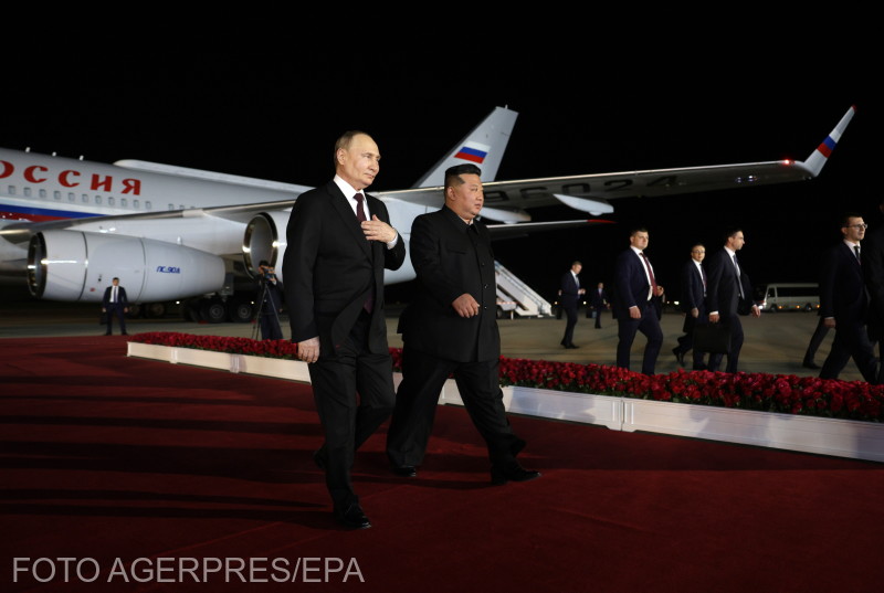Vlagyimir Putyin és Kim Dzsongun | Fotó: Agerpres