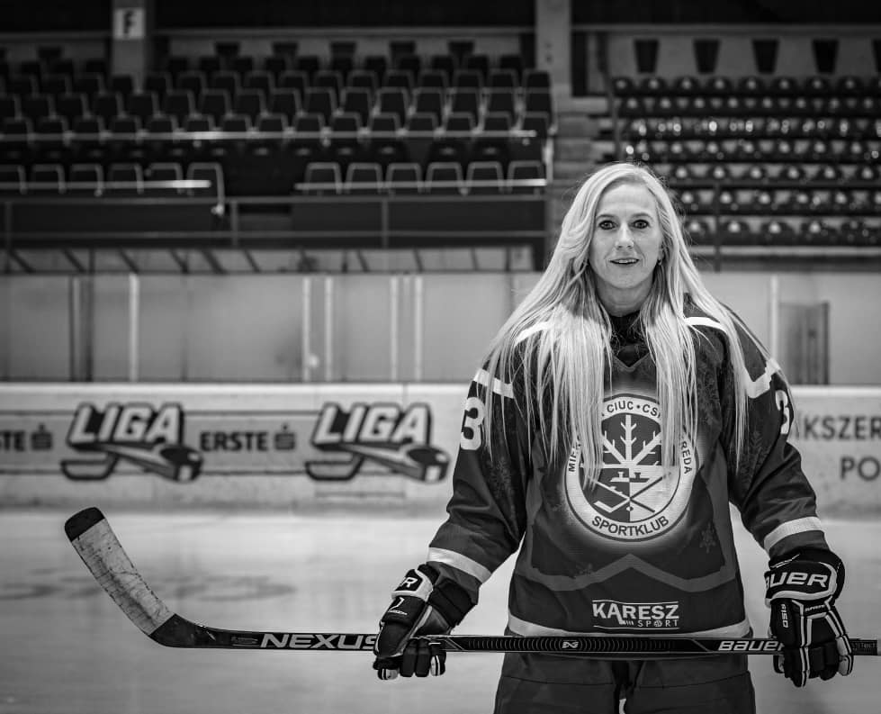 Sajtos Katalin női jégkorongozó | Fotó forrása: az SC Csíkszereda Women's Ice Hockey Team Facebook-oldala