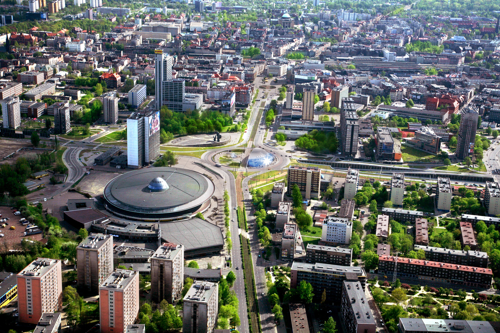 Katowice madártávlatból | Fotó: Wikipédia