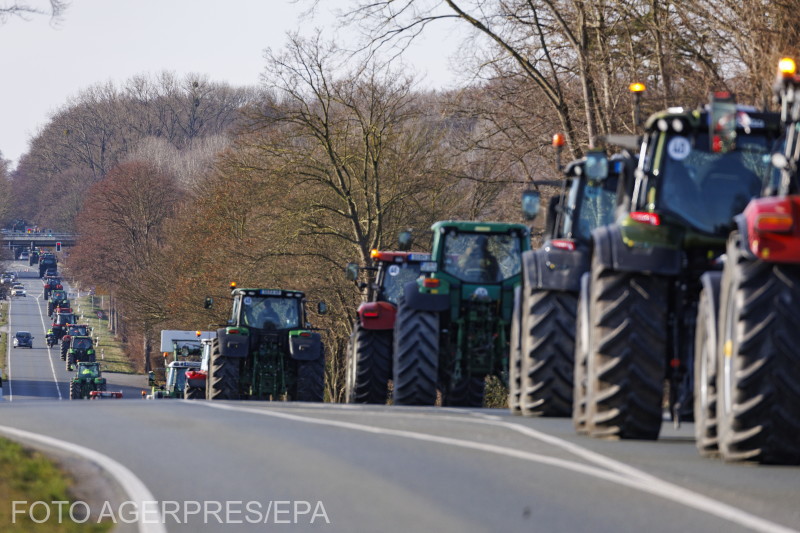 Német gazdák tüntetése Fotó: Agerpres