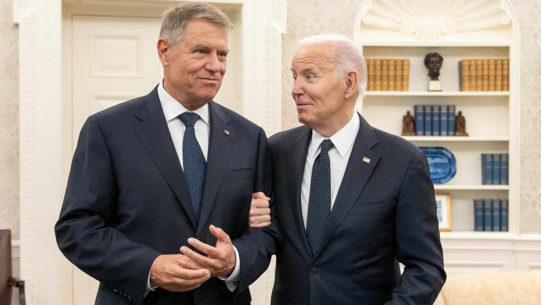 Klaus Iohannis és Joe Biden | Fotó: s.iw.ro