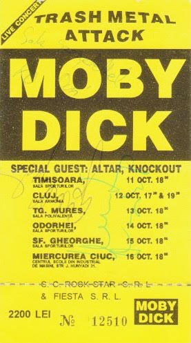 Az 1993-as erdélyi turné plakátja