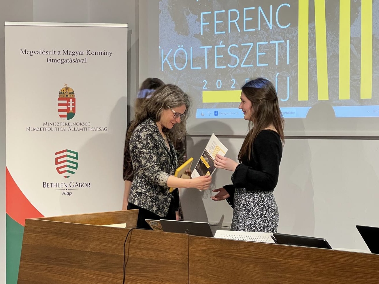 László Noémi költő a Kovács András Ferenc költészeti díj átadásán | Fotó: Rákóczi Kinga