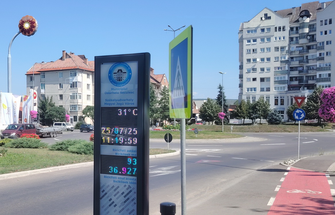 A digitális forgalomszámláló figyelmen kívül hagyja az autósforgalmat | Fotó forrása: Szász Csaba