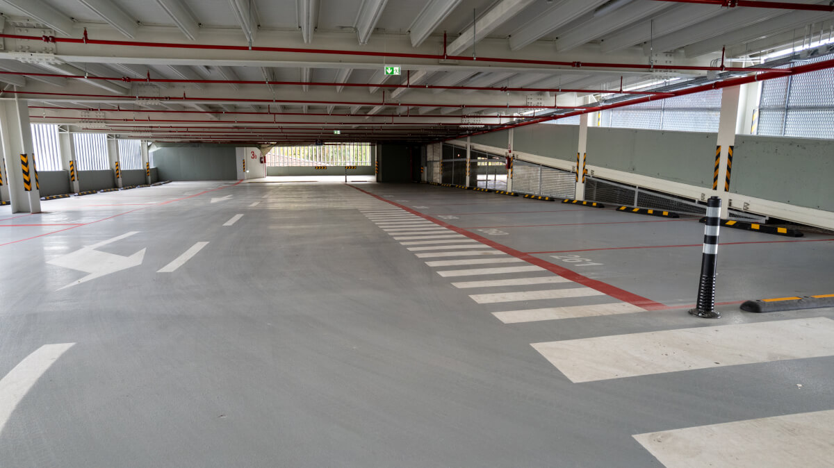 A tervezéskor szempont volt, hogy ne legyenek meredek, szűk rámpák és oszlopok. 