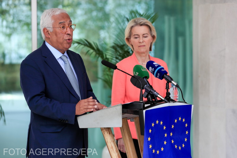 António Costa, az Európai Tanács elnöke (balra) | Fotó: Agerpres