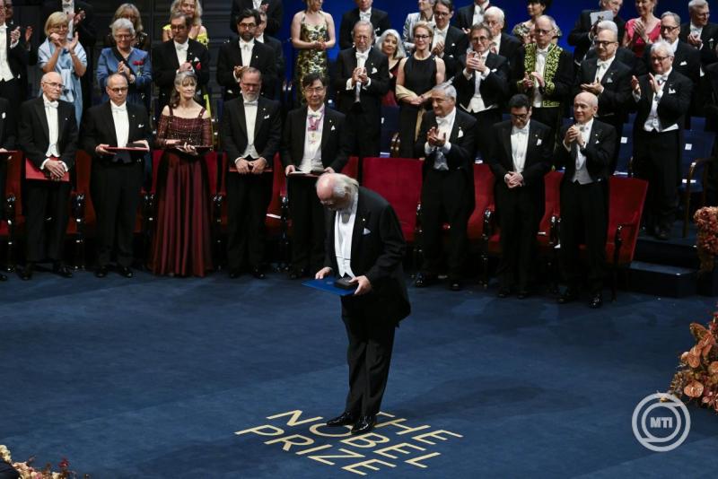 Krasznahorkai László átvette az irodalmi Nobel-díjat | Fotó: MTI