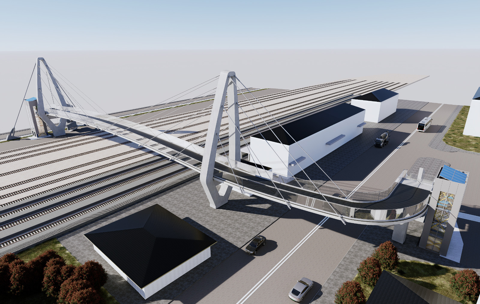 A vasúti átkelő látványterve | Fotók: Csíkszereda Városháza