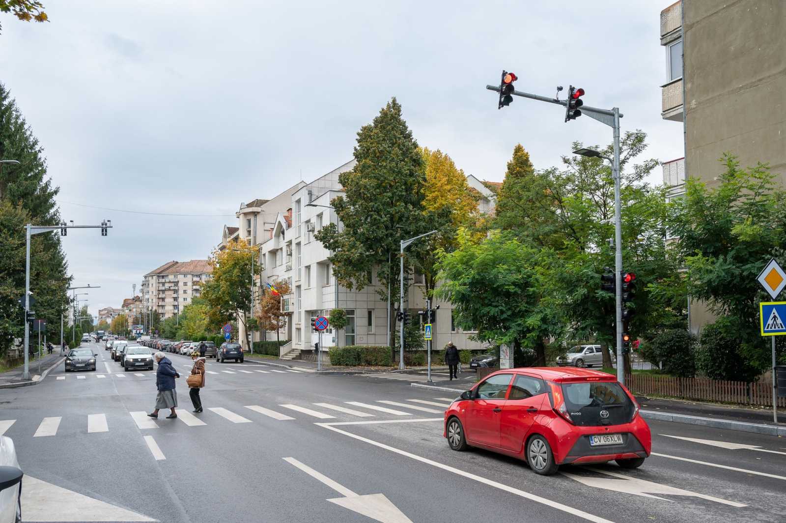 Az új jelzőlámpákat már egy ideje felszerelték, most léptek működésbe | Fotó: Sepsiszentgyörgy Önkormányzata