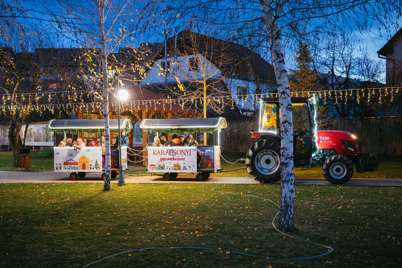 A Wegener parkban kisvasút is működik | Fotó: Kézdivásárhely Önkormányzata/Facebook