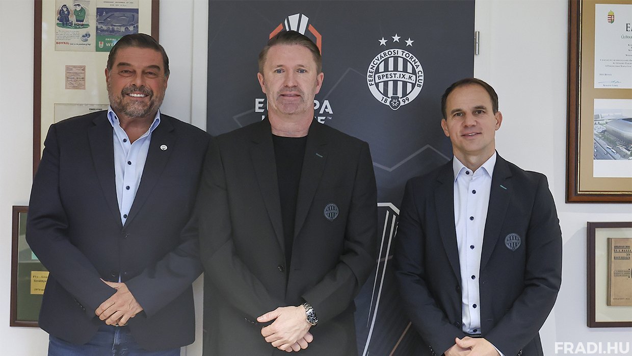 Robbie Keane (középen) rendkívül eredményes a Fradival a nemzetközi színtéren. | Fotó: fradi.hu