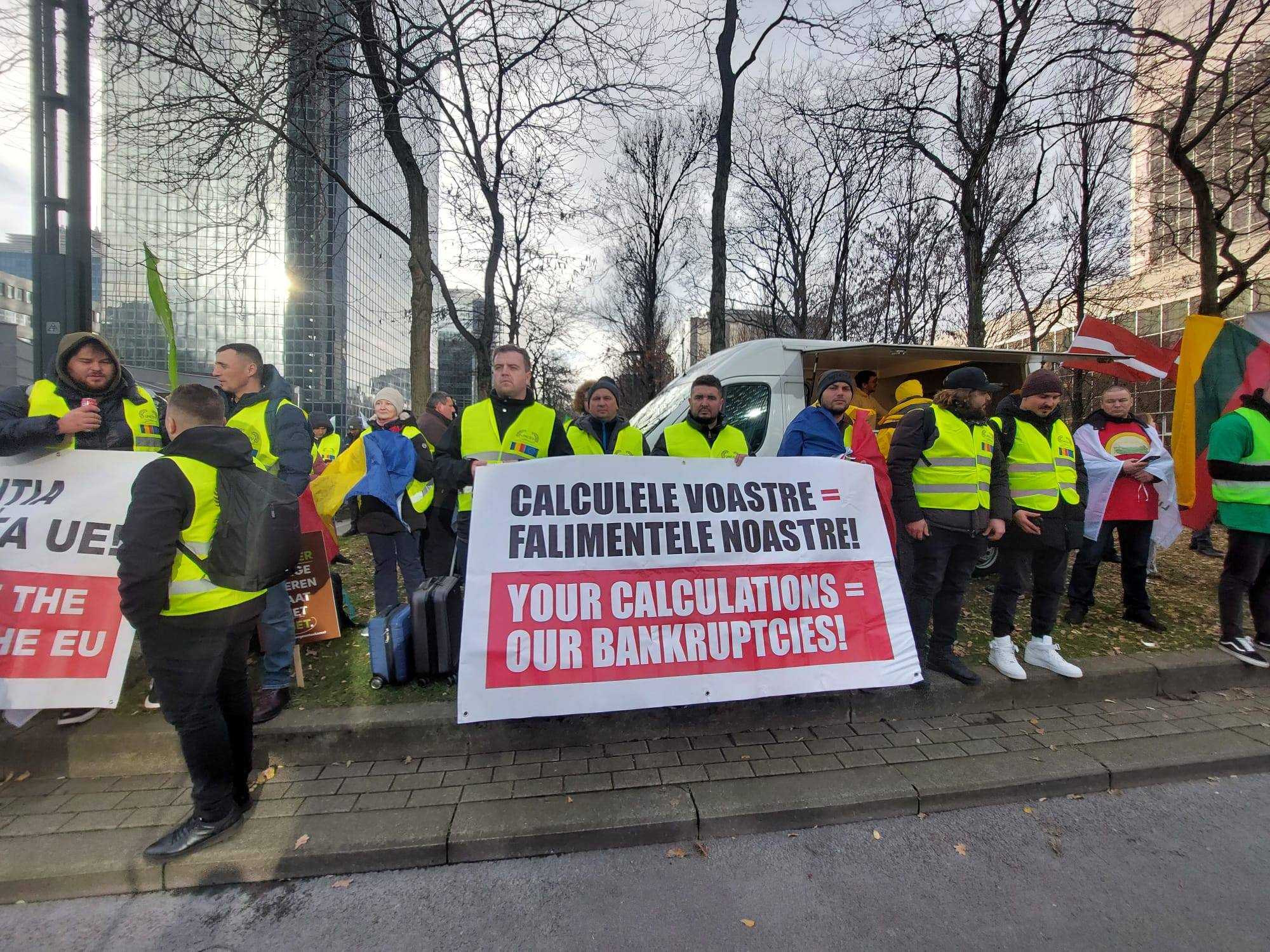 Romániai gazdálkodók is tüntettek Brüsszelben | Fotó: AAC