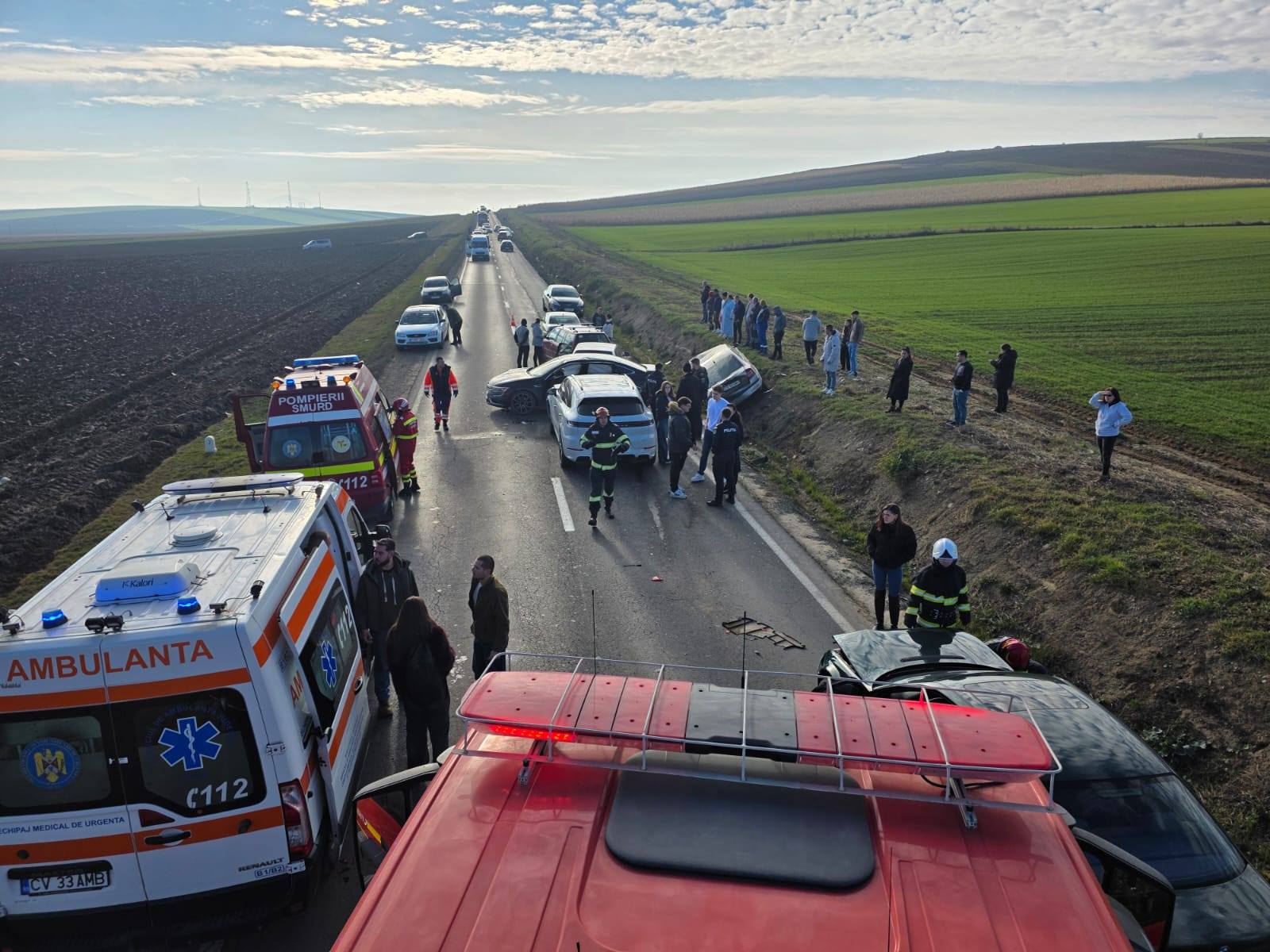 Tömegbaleset | Fotó: Kovászna megyei katasztrófavédelem