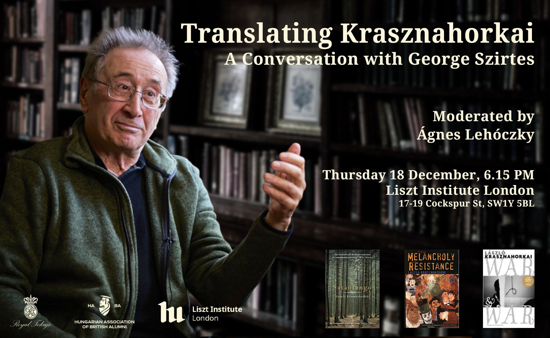 A pódiumbeszélgetés beharangozója l Fotó: Facebook – Liszt Institute London