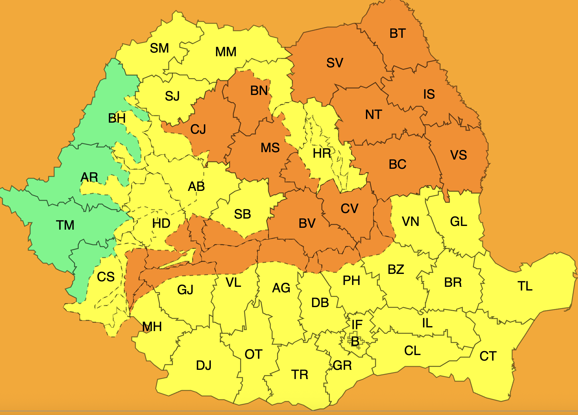 Viharos erejű szél és havazás várható a következő 24 órában | Fotó: Képernyőmentés 