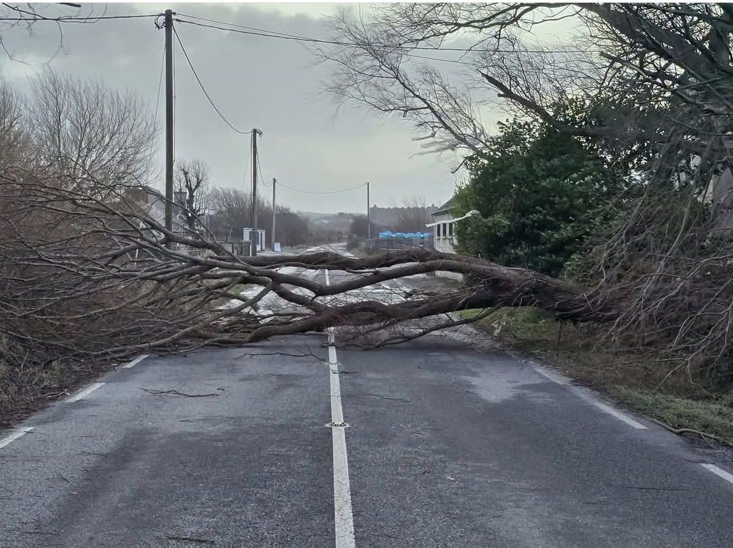 Lecsapott az Éowyn névre keresztelt vihar | Fotó: Kerry County Council 