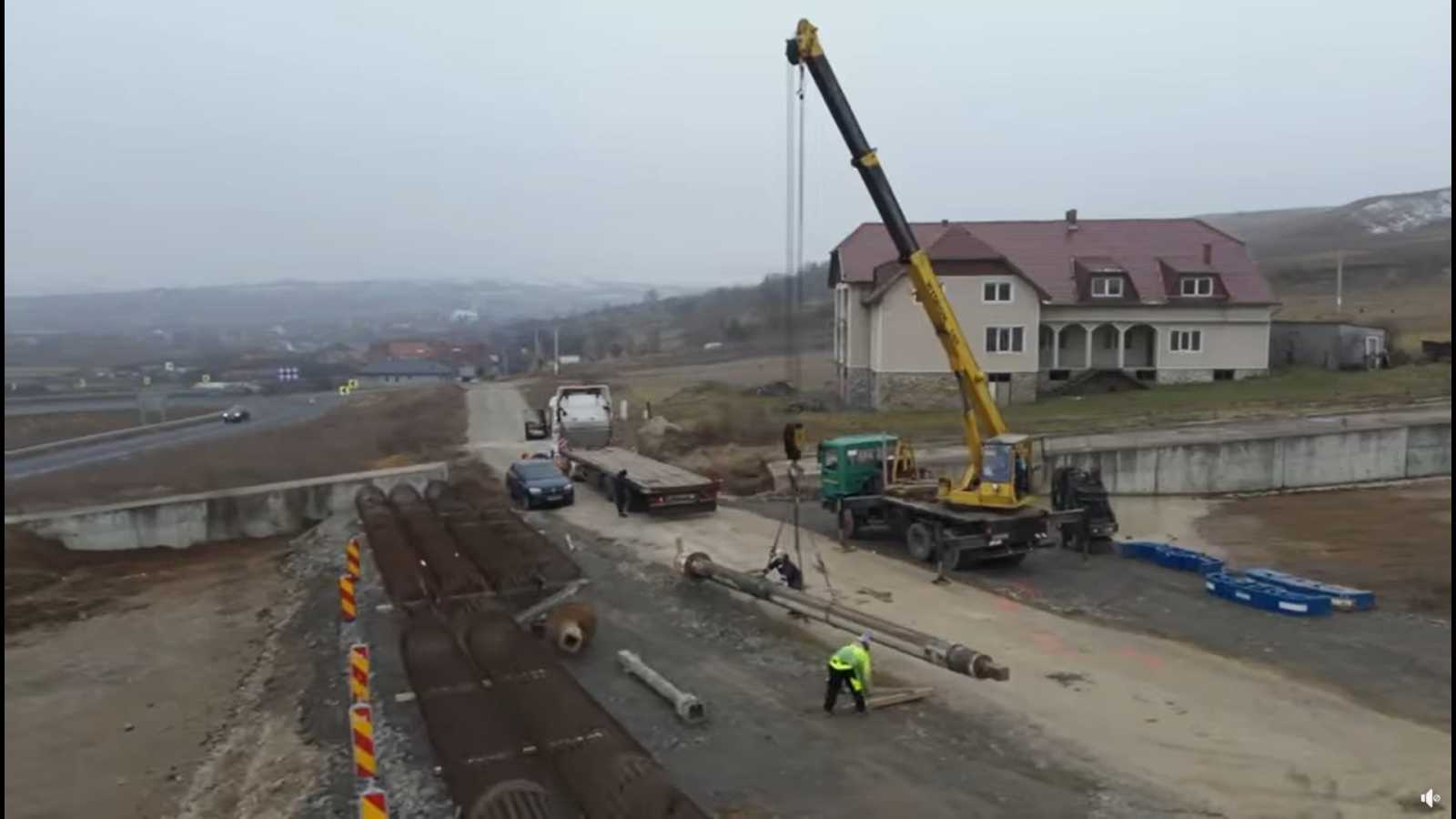 Megkezdődtek a munkálatok, adta hírül a közúti infrastruktúrát kezelő országos társaság (CNAIR) vezérigazgatója. | Fotó: képernyőmentés