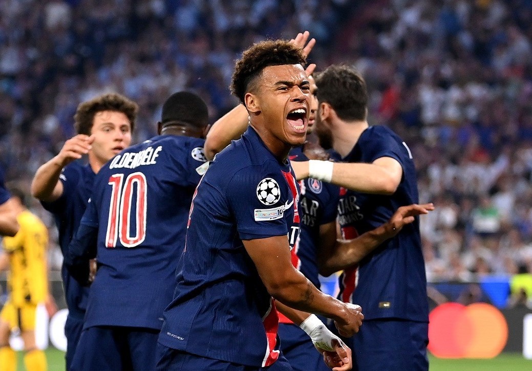 Doué BL-serleghez segítette a PSG-t | Fotó: a Bajnokok Ligája Facebook-oldala